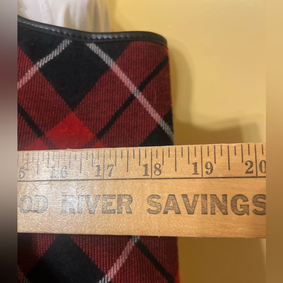 Victoria's Secret NWOT Red and Black Checkered Tote - Picture 7 of 8